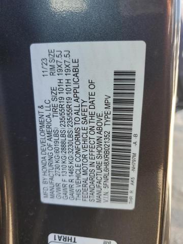 5FNRL6H8XRB021352 - 2024 HONDA ODYSSEY TOURING Boz foto 13