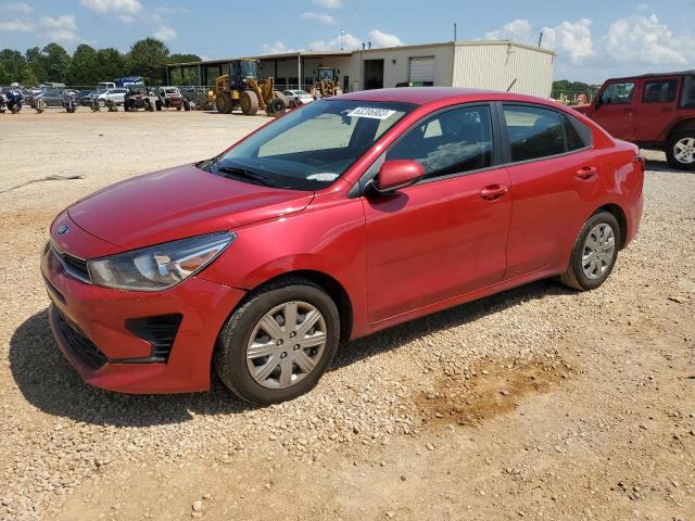 3KPA24AD0ME390960 - 2021 KIA RIO LX RED photo 1