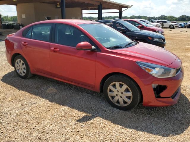 3KPA24AD0ME390960 - 2021 KIA RIO LX RED photo 4