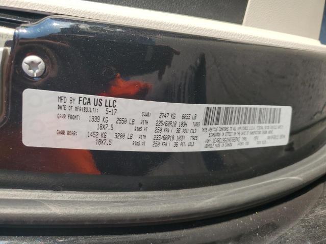 2C4RC1BG2HR769745 - 2017 CHRYSLER PACIFICA TOURING L შავი ფოტო 13