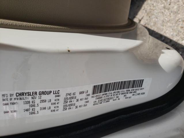 2C4RC1BG7DR630317 - 2013 CHRYSLER TOWN & COU TOURING 白色 照片 13