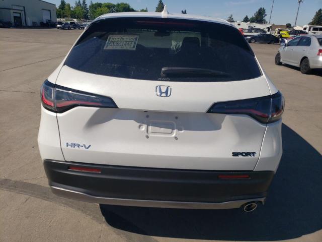 3CZRZ2H50RM785634 - 2024 HONDA HR-V SPORT WHITE photo 6