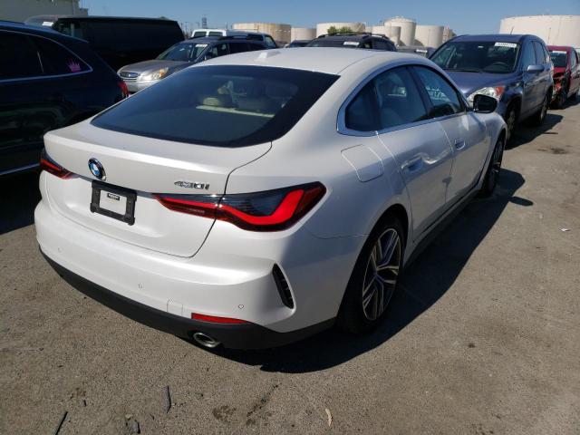 WBA63AV01RFP67671 - 2024 BMW 430I GRAN COUPE WHITE photo 3