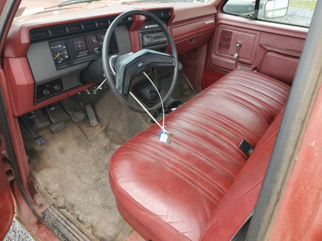 1FTEF15Y2GNA32423 - 1986 FORD F150 RED photo 8