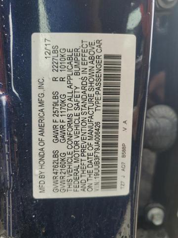 19UUB3F79JA006426 - 2018 ACURA TLX ADVANCE BLUE photo 12