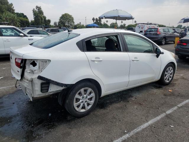 KNADM4A35E6342745 - 2014 KIA RIO LX WHITE photo 3