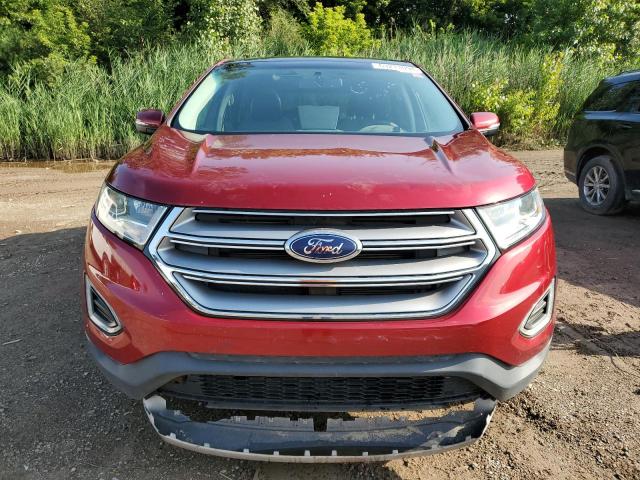 2FMPK4J9XGBC17007 - 2016 FORD EDGE SEL RED photo 5