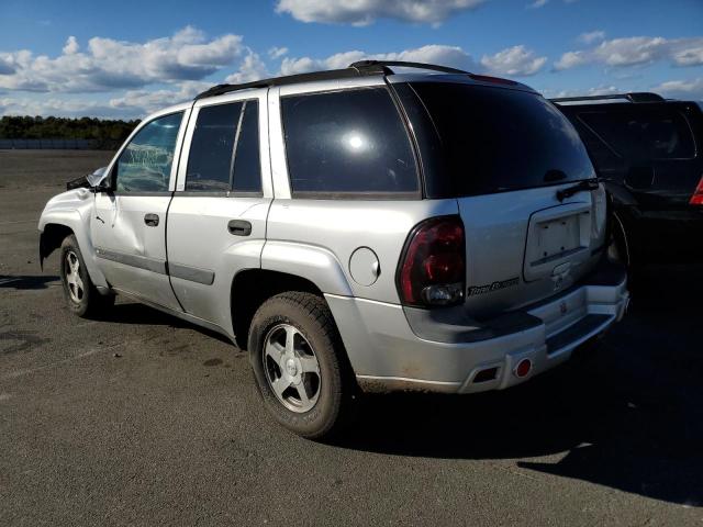 1GNDT13S942408431 - 2004 CHEVROLET TRAILBLAZE LS SILVER photo 3