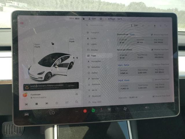 5YJ3E1EAXLF591241 - 2020 TESLA MODEL 3 WHITE photo 9