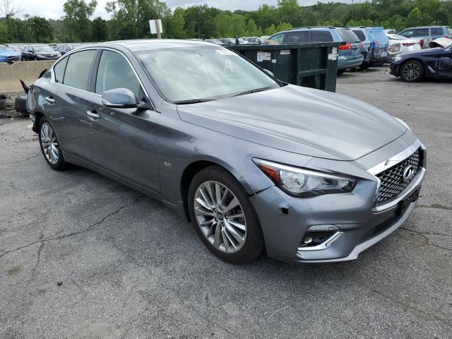 JN1EV7AR9KM558747 - 2019 INFINITI Q50 LUXE GRAY photo 4