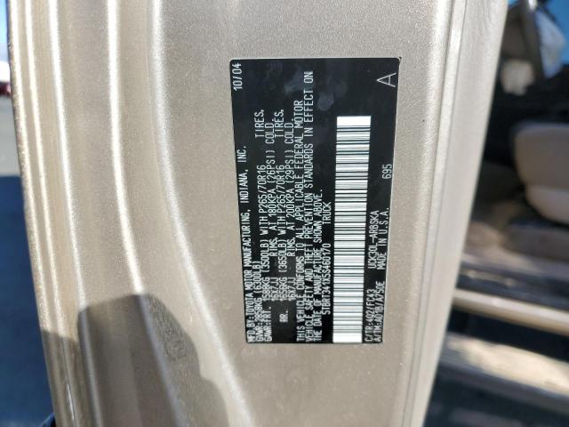 5TBRT341X5S460170 - 2005 TOYOTA TUNDRA ACCESS CAB SR5 GOLD photo 12