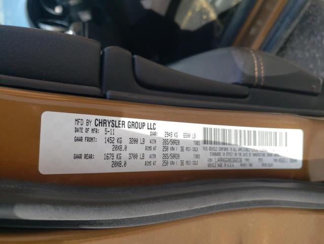 1J4RR4GG0BC666536 - 2011 JEEP GRAND CHER LAREDO TAN photo 13