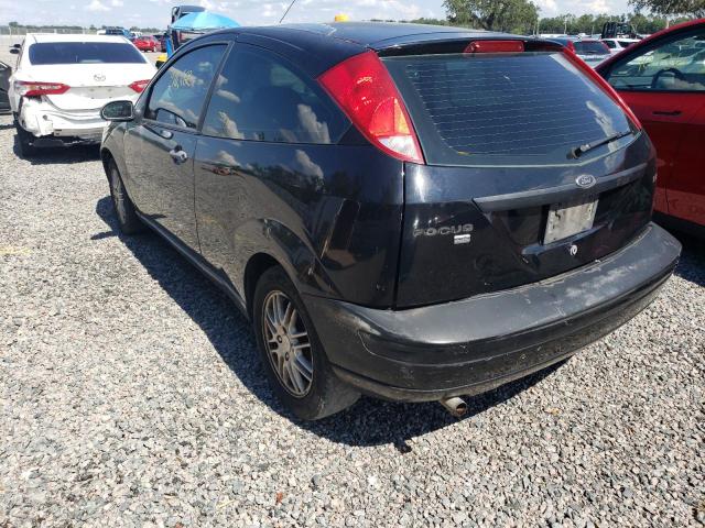 1FAFP31N36W165439 - 2006 FORD FOCUS ZX3 BLACK photo 2