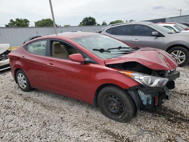 KMHDH4AE9CU313441 - 2012 HYUNDAI ELANTRA GLS RED photo 4