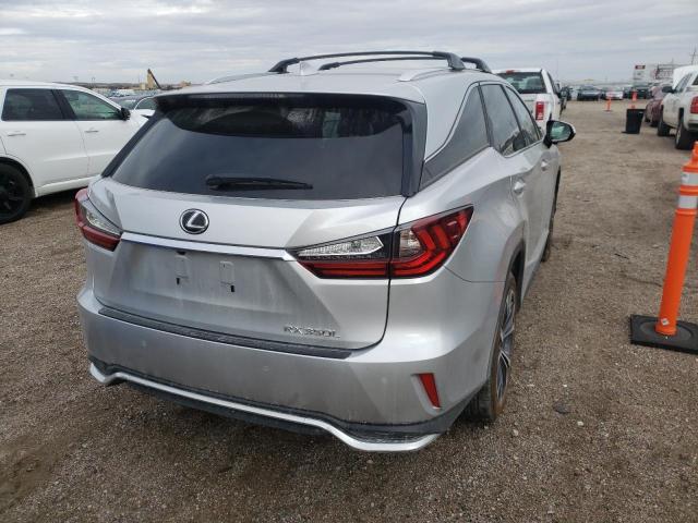 JTJDZKCA3J2010693 - 2018 LEXUS RX 350 L SILVER photo 4