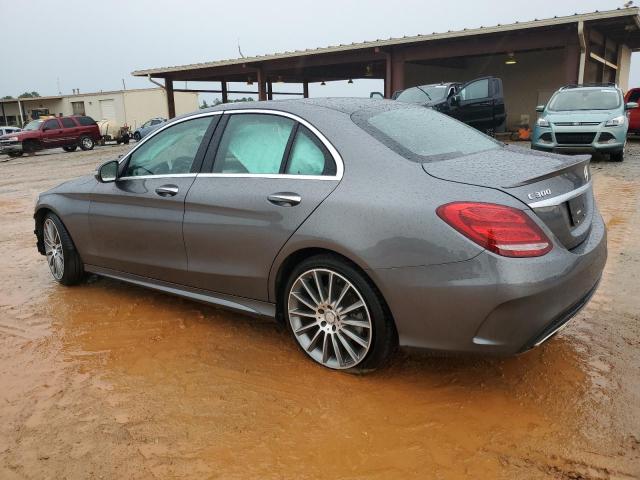 55SWF4JB8HU182591 - 2017 MERCEDES-BENZ C 300 GRAY photo 2