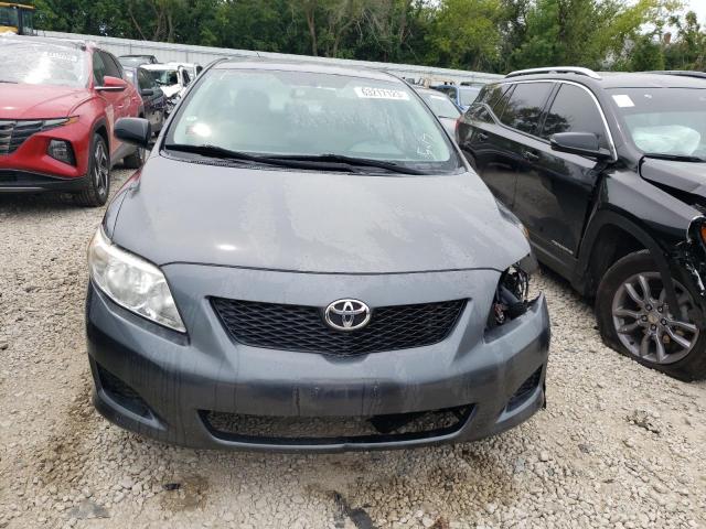 2T1BU4EE3AC368236 - 2010 TOYOTA COROLLA BASE GRAY photo 5