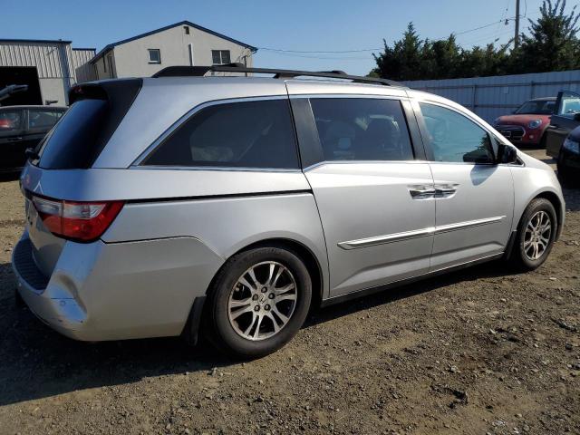 5FNRL5H46BB070075 - 2011 HONDA ODYSSEY EX SILVER photo 3