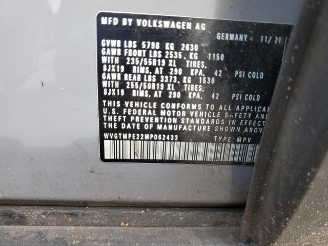 WVGTMPE22MP062433 - 2021 VOLKSWAGEN ID.4 PRO S 灰色 照片 13