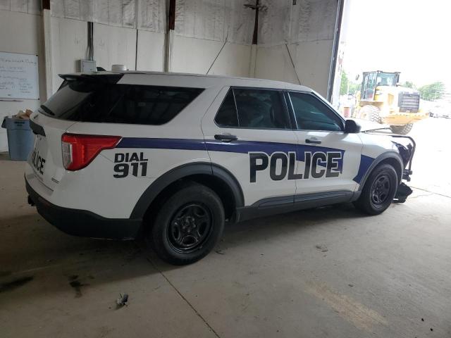 1FM5K8AC9MNA02454 - 2021 FORD EXPLORER POLICE INTERCEPTOR WHITE photo 3