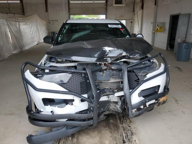 1FM5K8AC9MNA02454 - 2021 FORD EXPLORER POLICE INTERCEPTOR WHITE photo 5