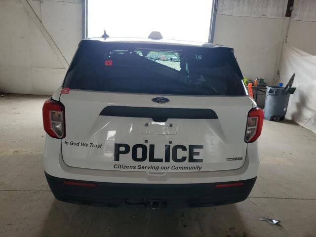 1FM5K8AC9MNA02454 - 2021 FORD EXPLORER POLICE INTERCEPTOR WHITE photo 6