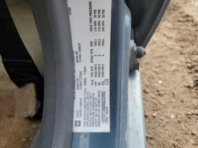 1GTDT136068233983 - 2006 GMC CANYON BLUE photo 12