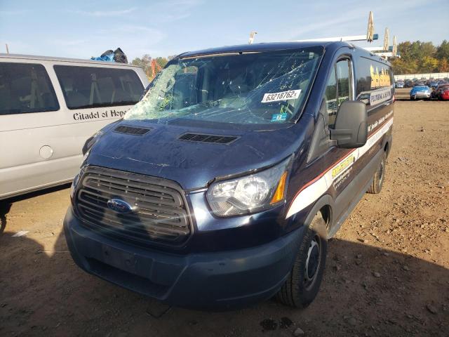 1FTYE1YM5JKA47922 - 2018 FORD TRANSIT T-150 BLUE photo 2