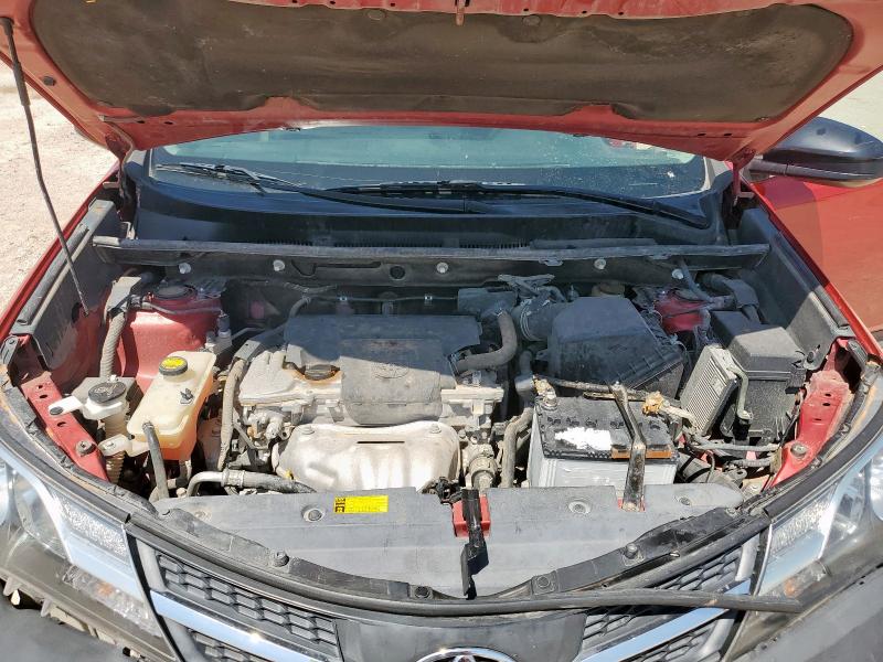 2T3ZFREV3EW093520 - 2014 TOYOTA RAV4 LE RED photo 12