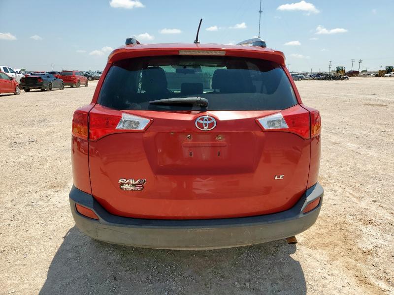 2T3ZFREV3EW093520 - 2014 TOYOTA RAV4 LE RED photo 6
