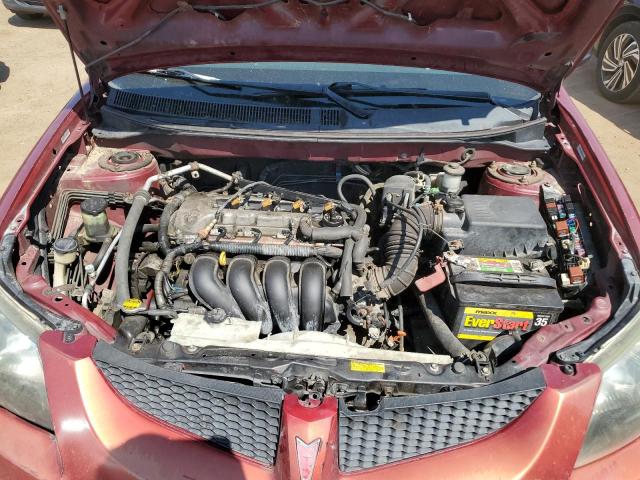 5Y2SL62874Z434634 - 2004 PONTIAC VIBE RED photo 11