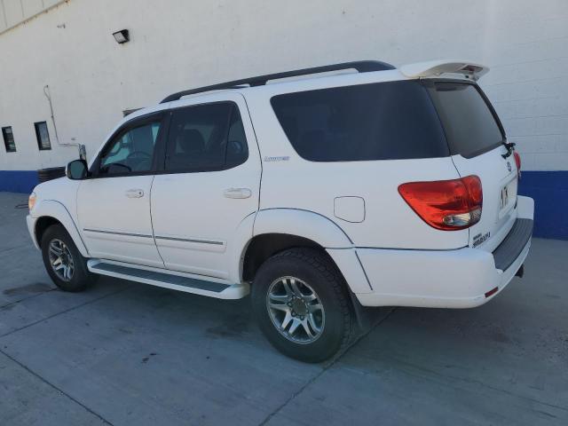 5TDBT48A17S291233 - 2007 TOYOTA SEQUOIA LIMITED WHITE photo 2