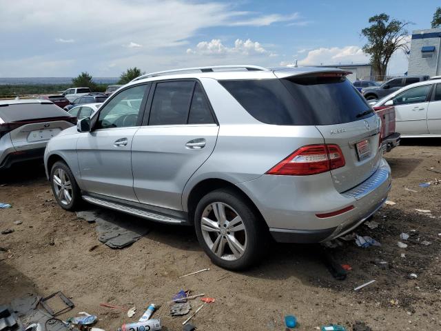 4JGDA5HB1FA479349 - 2015 MERCEDES-BENZ ML 350 4MATIC SILVER photo 2