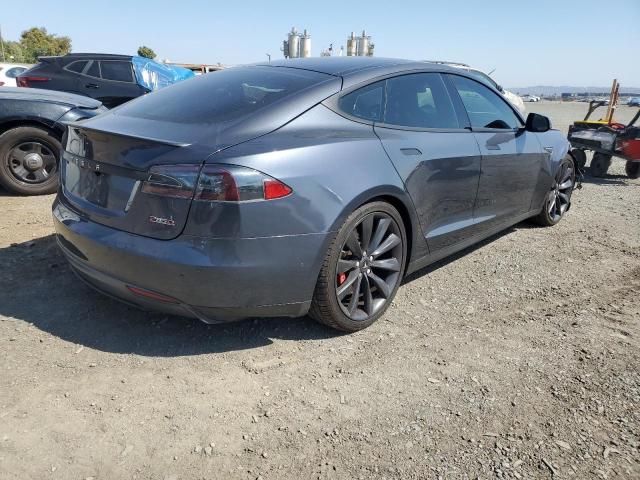 5YJSA1H22EFP63485 - 2014 TESLA MODEL S GRAY photo 3