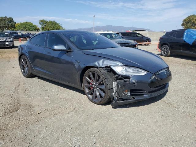 5YJSA1H22EFP63485 - 2014 TESLA MODEL S 灰色 照片 4