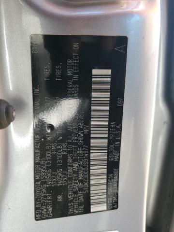 5TDKZ3DC0JS914977 - 2018 TOYOTA SIENNA LE 银色 照片 14