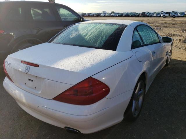 WDBSK75F04F084721 - 2004 MERCEDES-BENZ SL 500 WHITE photo 4