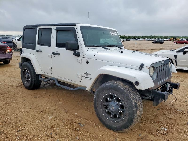 1C4BJWDG4EL187376 - 2014 JEEP WRANGLER U SPORT Белый фото 4