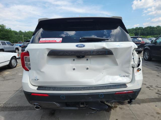 1FMSK8DH2NGC29064 - 2022 FORD EXPLORER XLT WHITE photo 6