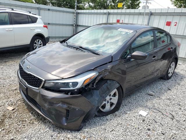 3KPFK4A77JE177662 - 2018 KIA FORTE LX BROWN photo 1