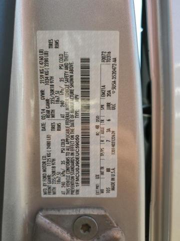 1FMCU0J90EUC59050 - 2014 FORD ESCAPE TITANIUM SILVER photo 13