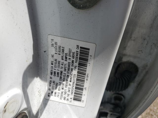 1HGCR2F80HA037326 - 2017 HONDA ACCORD EXL WHITE photo 13