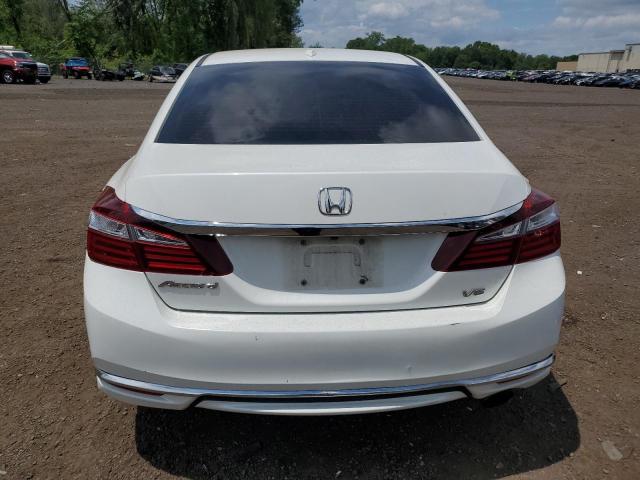 1HGCR2F80HA037326 - 2017 HONDA ACCORD EXL WHITE photo 6