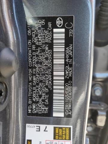 JTDKARFPXJ3093933 - 2018 TOYOTA PRIUS PRIM CHARCOAL photo 12