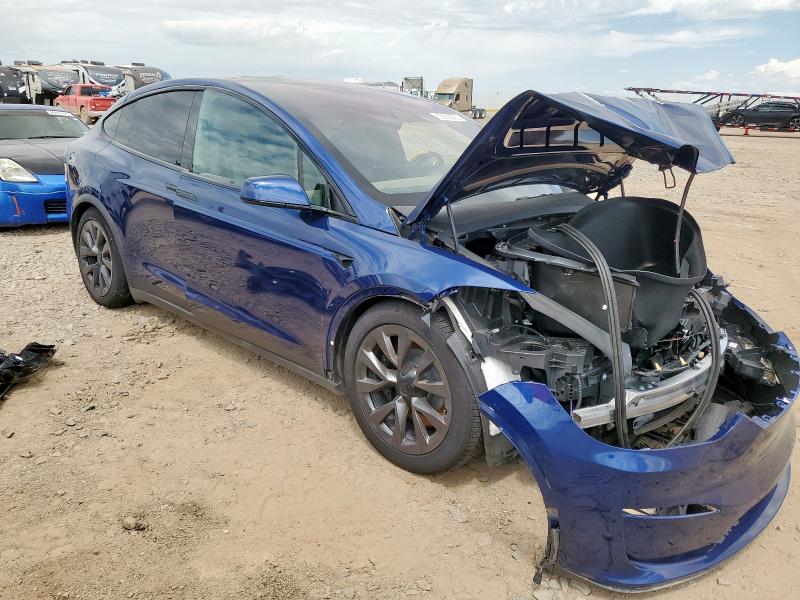 7SAXCAE54SF465324 - 2025 TESLA MODEL X BLUE photo 4