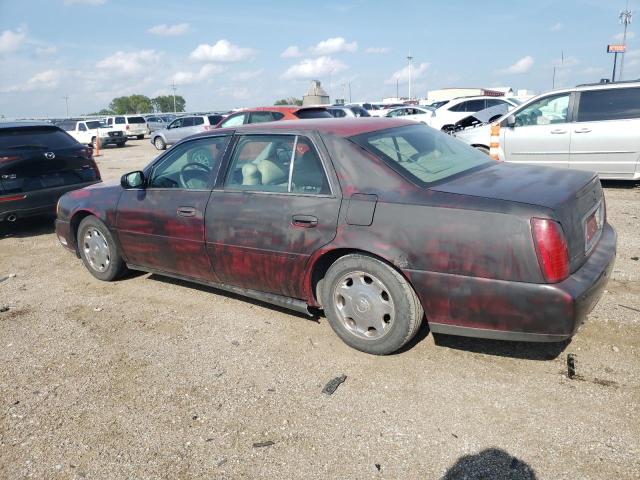 1G6KE57Y22U247957 - 2002 CADILLAC DEVILLE DHS RED photo 2