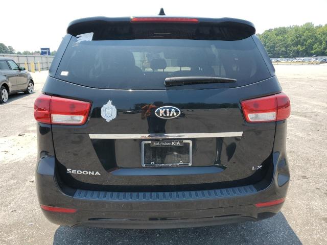 KNDMB5C12H6228460 - 2017 KIA SEDONA LX BLACK photo 6