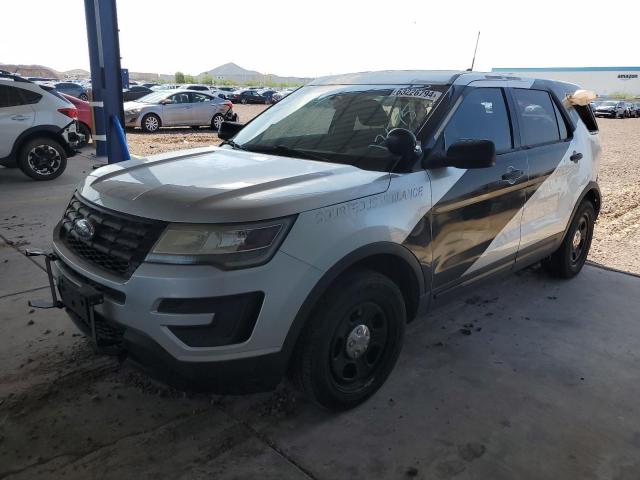 1FM5K8AR0HGB93924 - 2017 FORD EXPLORER POLICE INTERCEPTOR SILVER photo 1