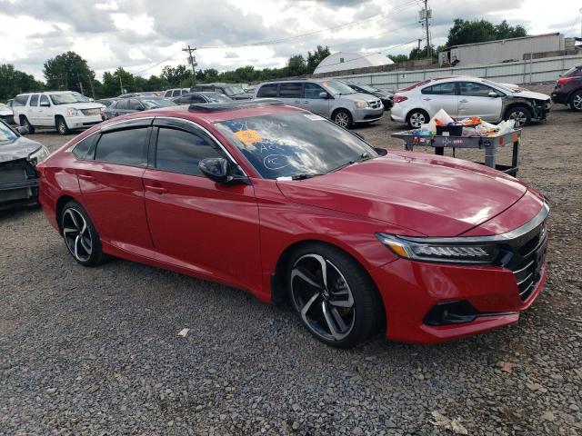 1HGCV2F34NA012103 - 2022 HONDA ACCORD SPORT RED photo 4