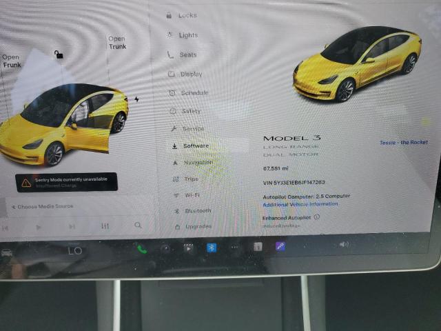 5YJ3E1EB6JF147263 - 2018 TESLA MODEL 3 黄色 照片 9